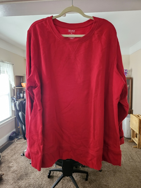 tek gear Tops - Tek Gear red crewneck sweatshirt 3XL